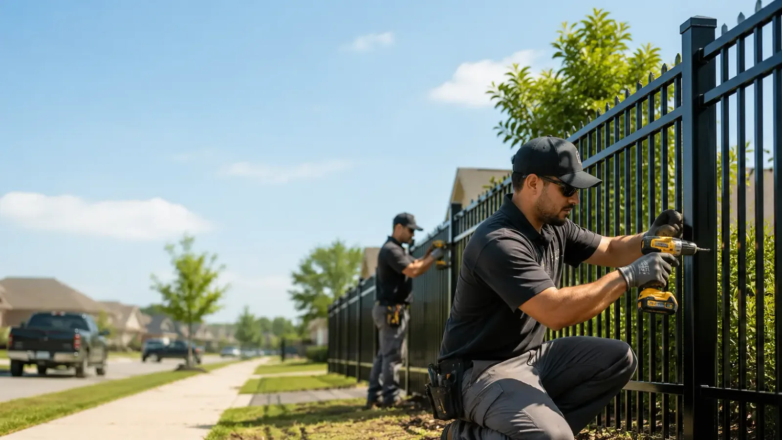 Metal Fence Installation in Mineral Wells, TX